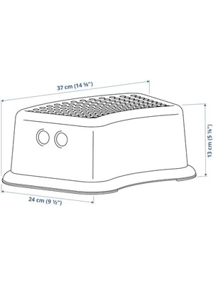 Nacario Çocuk Taburesi Foersiktig, Beyaz/yeşil (Model 2013) Pack Of 1 Beyaz
