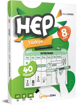 Nacario 2025 8. Sınıf Haftalık Hep Türkçe 40 Deneme