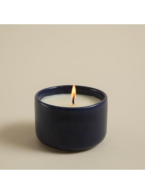 Nacario Coastal El Yapımı Kaseli Mum Lacivert