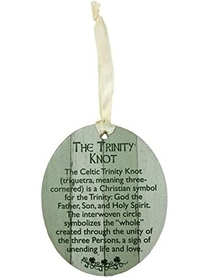 Nacario Abbey & Ca Hediye Trinity Düğüm Mdf Süsleme Krem Kurdele Hediye Kutulu