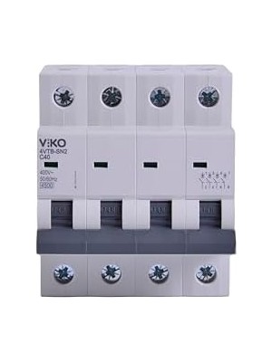 Nacario 4VTB-4C40 Otomatik Sigorta 4,5ka C Tipi 4 Kutup 40A