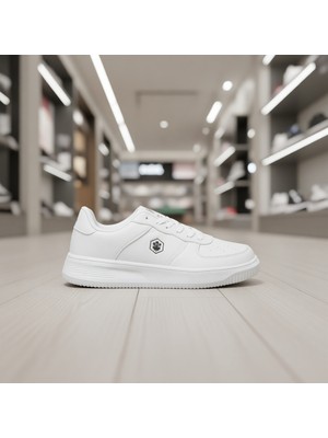 Lumberjack Finster Erkek Ayakkabı Beyaz Tekstil Tabanlı Düz Topuklu Klasik Sneaker 101164749
