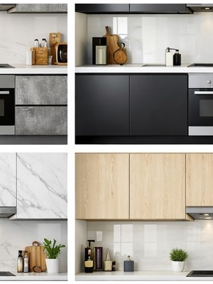 Reklamduvardekor Parlak Beyaz Dolap Yenileme Folyo