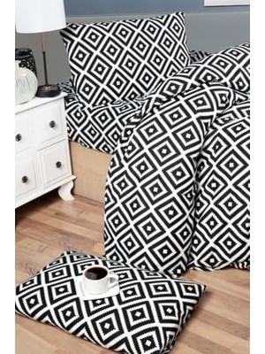 Nacario Minel Çift Kişilik Lastikli Çarşaf Nevresim Takımı