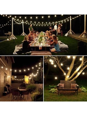 Tahtakale 5 Metre Sarı Opak Solar Top LED Işık