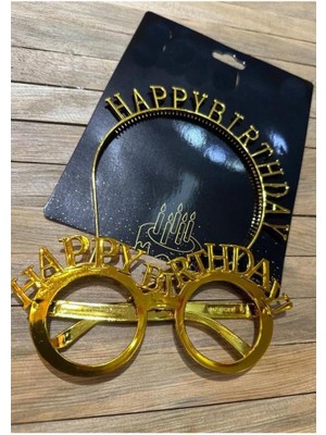 Nacario Happy Birthday Tac Gözlük Set