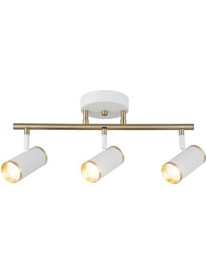 Nacario Vıtale 3 Lu Beyaz-Antık Lak Plafonyer 3XGU10