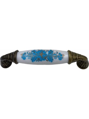 Mestore Klasik Silindir Kulp Antik Sarı 96 mm Kod 147 - 9996671472677
