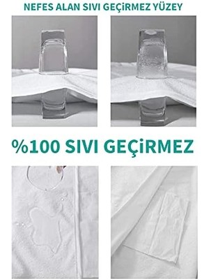 Nacario Suvay Micro Su Sıvı Geçirmez Alez Tek ve Çift Kişilik 9 Farklı Ebat Yatak Koruyucu Alez (90X190)