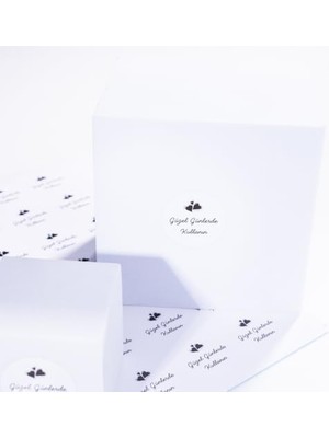 Nacario Güzel Günlerde Kullanın, Yazılı Sticker Seti, Kalpli, 525 Adet