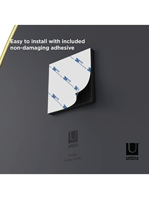 Nacario Hubba Pebble Duvar Montaj Aynaları, 3'lü Set, Pirinç