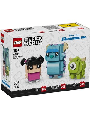 LEGO Brickheadz Disney Classic Sulley, Mike ve Boo Figürleri 40861 Hediyelik 303 Parça