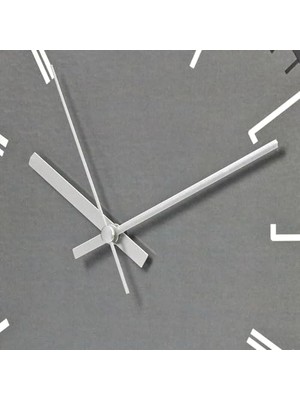 Nacario 30 cm Gerçek Cam Sessiz Mekanizma Duvar Saati