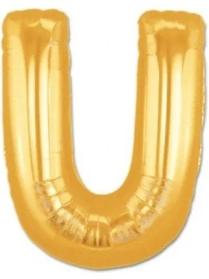 Tahtakale Altın Sarısı Folyo U Harfi Balon 1 Metre