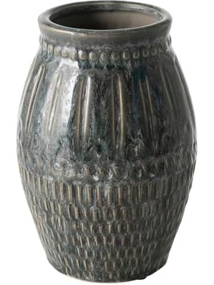 Nacario Pracı Seramik Vazo 15 x 22 cm