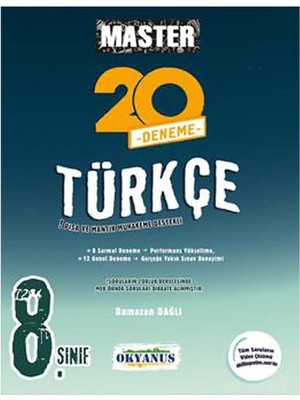 Nacario 8. Sınıf Master 20 Türkçe Denemesi