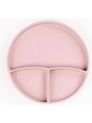 Tahtakale Pembe 3’lü Silikon Yemek Seti – Önlük + Diş Kaşıyıcılı Kaşık + Vakumlu Tabak