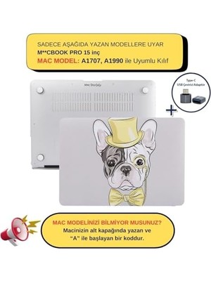 Nacario Pro 15 Kılıf Uyumlu Bar Ince Hafif Sert Kapak Darbe Çizilme Koruma A1990 A1707 R-262