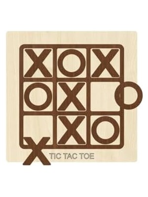 Nacario Ahtek Ahşap Zeka ve Oyun Seti 7 Li, Kızma Birader+Dama+3 Taş+9 Taş+Bihar+Surakarta ve Tic-Tac-Toe ETICSET247