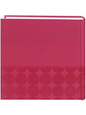 Nacario Kabartmalı 2'li Fotoğraf Albümü 10 cm x 15 cm 200 Cep-Pembe Daireler