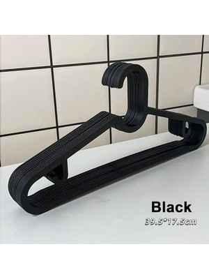 Nacario Home - Plastik Elbise Askısı, Siyah Elbise Askısı, Gömlek Askısı, Dolap Içi Askı, Yer Kaplamayan Askı, Ceket Askısı, Pantolon Askısı, Gömlek Askısı, Etek Askısı (10, Siyah)