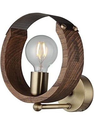 Nacario Manya Ahşapli Eskitme Aplik 1 x E27