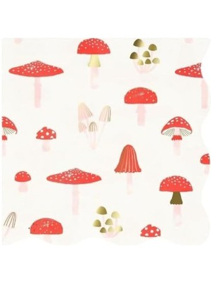 Nacario - Mantar Peçete - L - 16 Adet