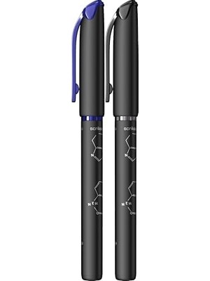 Nacario Scrıkss Offıce Dna 0.5 mm Jel Kalem Mavi & Siyah 2'li Blister, 0.5 mm