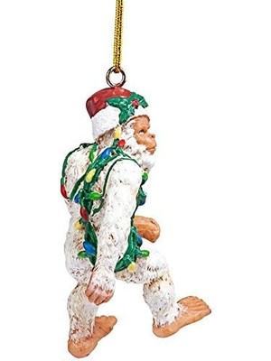 Nacario Koca Ayak Abominable Kardan Adam Yeti Tatil Süsü, Beyaz