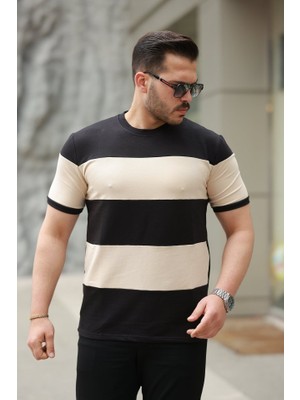 Aesco Erkek Parçalı Renk Kısa Kollu Tişört