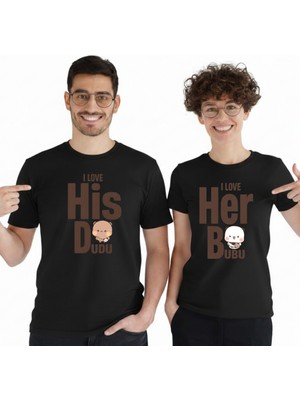 Etoile Studio Bubu Dudu I Love Sevgili Tişörtü ve Sweatshirt | Sevgililer Günü Hediyesi | Unisex Oversize Çift Kombini