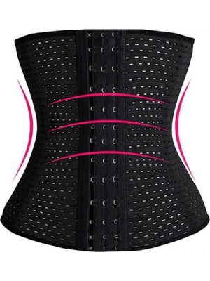 Lüx Wood Erkek Sporcu Abdominal 3 Sıra Kancalı Bel Şekillendirici Göbek Sıkılaştırıcı Sporcu Korsesi