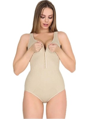 Lüx Wood Kalın Askılı Çıtçıtlı Zayıflatan Toparlayıcı Badi Korse