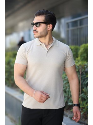 Aesco Erkek Kısa Kollu Yakalı Tişört