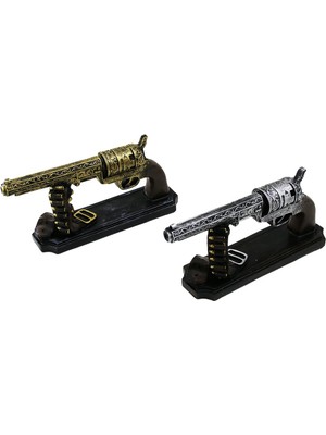 İlk El Grup Ieg™ Tabanca Vintage Dekoratif Biblo Renkli 27X12X7CM Reçine ()