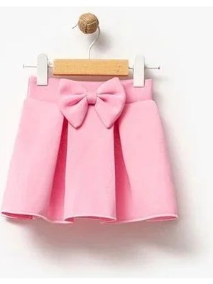 Magu Kız Çocuk Dalgıç Kumaş Fiyonklu Etek