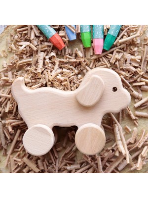 Özgürce Ahşap Montessori Köpek Bebek Çocuk ve Anne Baba Için Özel Hediye