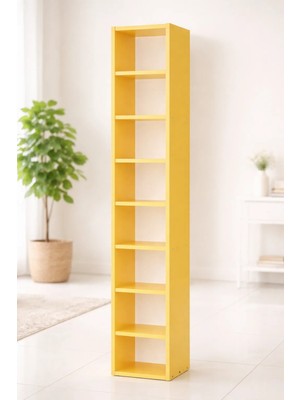 Özgürce Şık Sarı Küçük Kitaplık, Modern ve Kullanışlı Saklama Çözümü