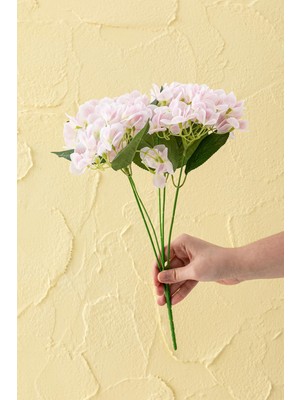 Güleç Yapay Çiçek Yapay Islak Ortanca Çiçeği 45 cm 5 Dal