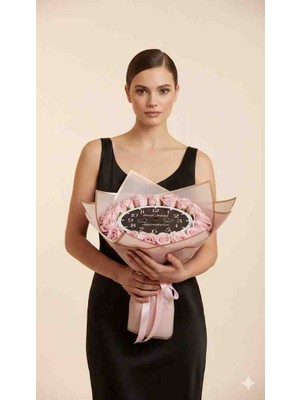 Vizyon Çiçek Her Saat Aklımdasın  Gül Buketi  Sevgiliye Buket