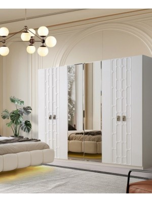 Aydınev Sidney Mdf 6 Kapılı Dolap