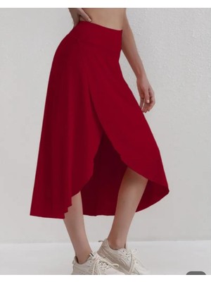 Aesco Kadın Cep Detay Taytlı Sandy Etek