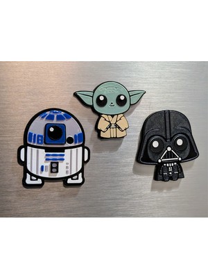 ADA 3D Star Wars Darth Maul Chewbacca Stormtrooper Karakterleri Dekoratif Buzdolabı Magneti
