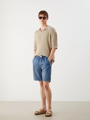 Lc Waikiki Yeni Sezon Rahat Kalıp Erkek Jean Şort