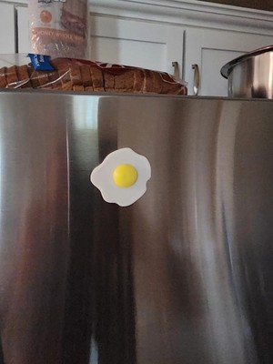 ADA 3D Gerçekçi Sahanda Yumurta Figürlü Eğlenceli Mutfak Aksesuarı Süs Buzdolabı Magneti