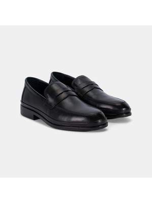 Erkek Siyah Desacomfort Deri Loafer