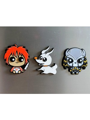 ADA 3D Coraline Ruhların Kaçışı No Face Trick R Treat Sam Buzdolabı Magneti Anime