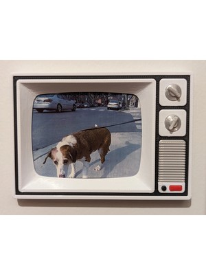 ADA 3D Retro Televizyon Tasarımlı Fotoğraf Çerçevesi Nostaljik Dekoratif Süs Buzdolabı Magneti