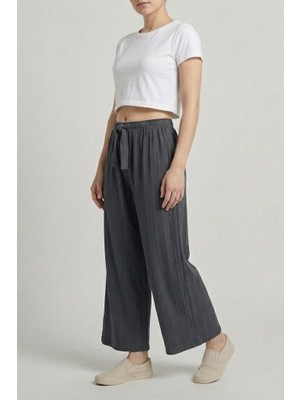 Balkonda Kadın Eşofman Altı Pantolon İnce Kumaş Extra Esnek Bol Kalıp