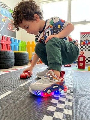 Foopi Racer Işıklı Cırtlı Işıklı Erkek Spor 22-25